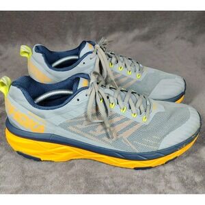 Hoka One One Challenger ATR 5 Mens Size 12.5 Gray Orange Navy 1104093